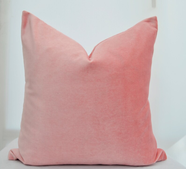 Pink Velvet Pillow Cover Pink Velvet Pillow Coverpink Pillow Etsy