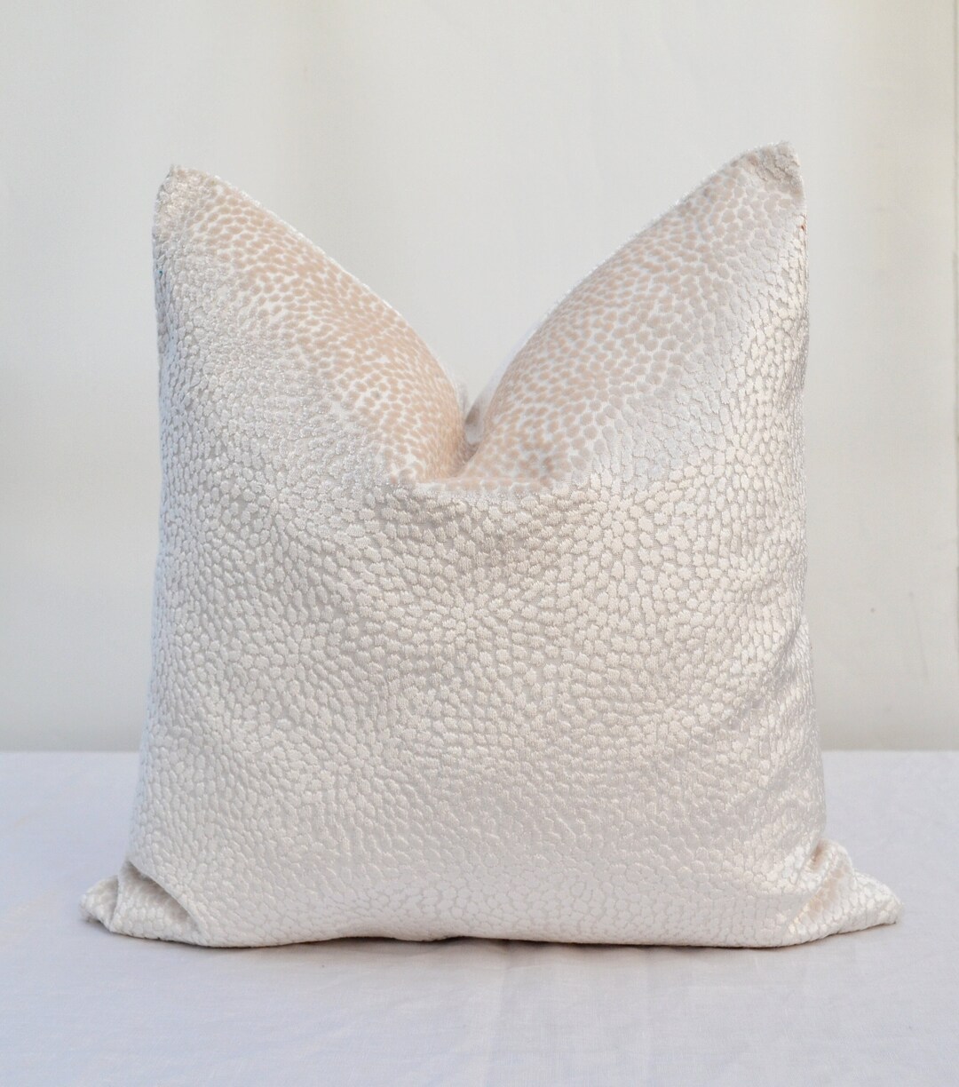 Cream Velvet Pillow Cover,velvet Pillow Cover,geometric Pillow Cover