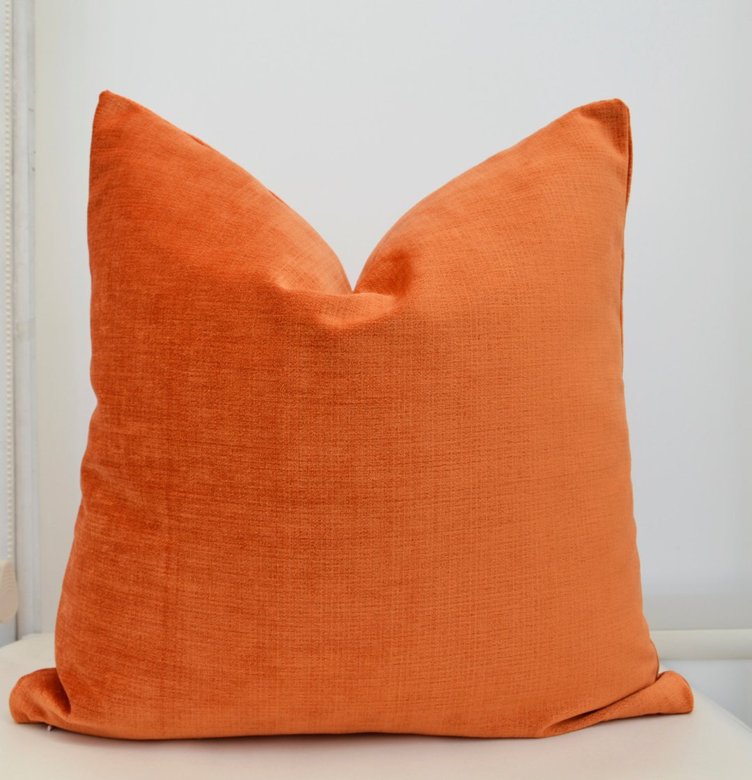 Orange Pillow Cover , Orange Velvet Pillow Cover,orange Cushion Cover