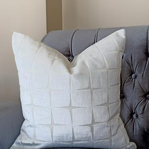 White Velvet Pillow Cover ,Ivory Velvet Pillow Cover,Velvet Pillow Cover,Geometric  Velvet Pillow Cover,Ivory Velvet Pillow Cover