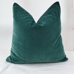 Green Velvet  Pillow Cover, Pillow Cover, Green Pillow Cover