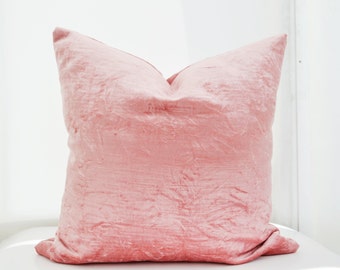 Pink  Velvet Pillow Cover Pink Pillow Cover Pink Velvet Cushion Cover Pink Cushion Cover pink accent pillow cover pink throw pillow