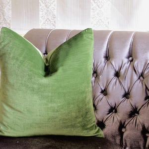 Green Velvet  Pillow Cover, Pillow Cover, Green Pillow Cover