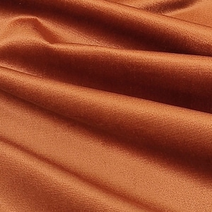 Copper  Velvet Fabric by Yard  Rust velvet upholstery fabric by the yard Headboard Curtain Upholstery Velvet Fabric by yard