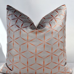 Gray Velvet Pillow Cover,Grey  Velvet Pillow Cover,Copper Velvet Pillow Cover,Metallic Velvet Pillow Cover,Grey Velvet Pillow Cover