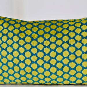 Velvet Pillow Cover,Blue Velvet Pillow Cover,Green Velvet Pillow Cover,Polkadot Throw,Velvet Lumbar Pillow,Alhambra Rustic Pop Pillow Cover
