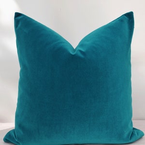 Blue Velvet  Pillow Cover,Turquoise Velvet  Pillow Cover,Teal Velvet Pillow Cover
