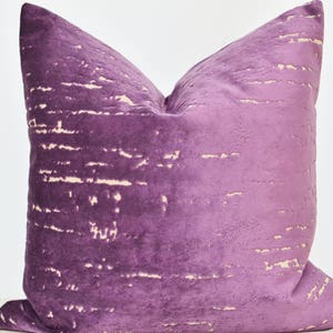 Purple Velvet Pillow Cover,Patterned Velvet Pillow Cover,Purple Pillow Cover