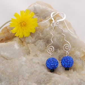 Cosmic Blue Earrings Priced Reduced