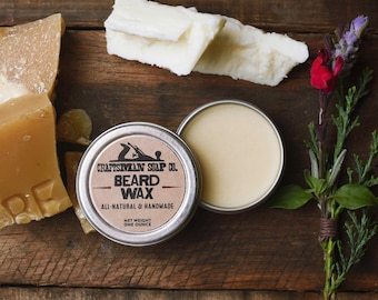 Beard Wax with Local Beeswax and Essential Oils