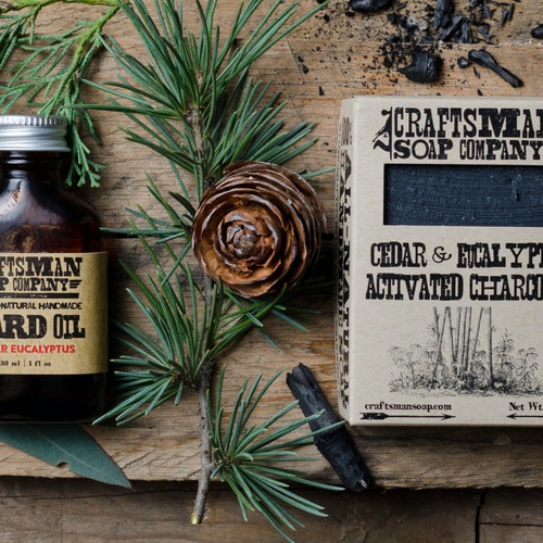 Beard Care Kit. Beard Oil & Natural Soap. Vegan Palm-Free Grooming Kit.