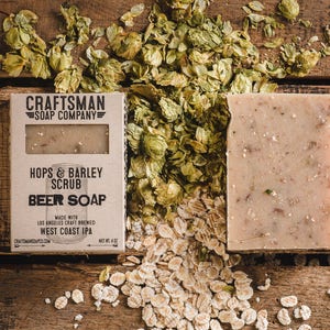 Beer Soap Gift Set, Four Bars. Vegan Palm-Free Soap. 100% All-Natural Handmade. image 7