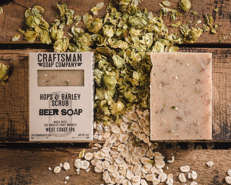 Beer Soap Gift Set, Four Bars. Vegan Palm-Free Soap. 100% All-Natural Handmade. image 7