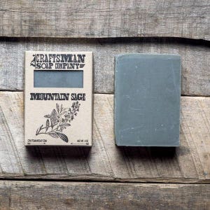 Mountain Sage. Sage & Woods Bar Soap. 100% All-Natural Handmade.