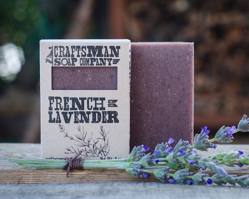 French Lavender. Floral & Balsamic Bar Soap. 100% All-Natural Handmade. image 2