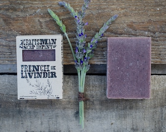 French Lavender. Floral & Balsamic Bar Soap. 100% All-Natural Handmade.