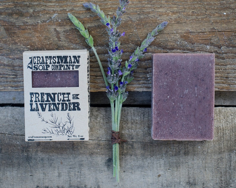 French Lavender. Floral & Balsamic Bar Soap. 100% All-Natural Handmade. image 1