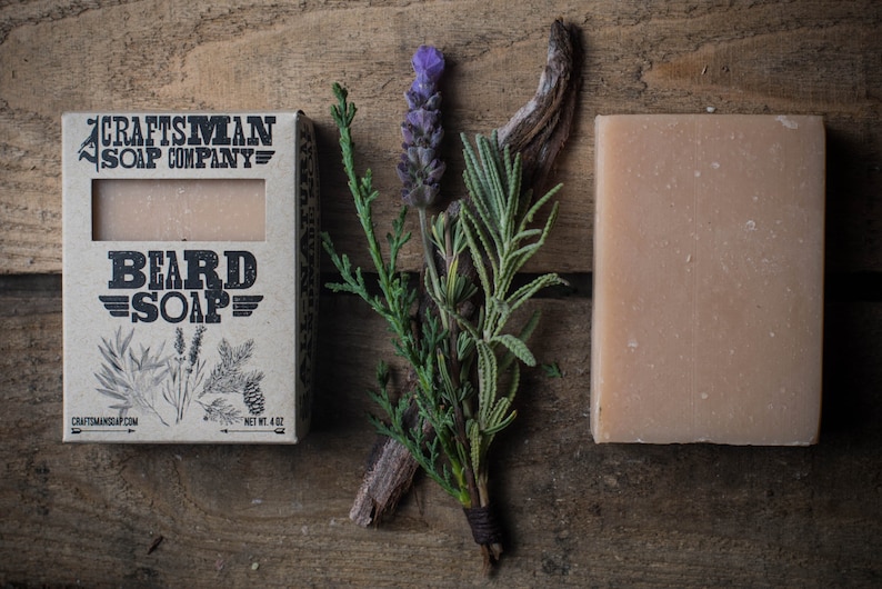 Beard Soap Allnatural Handmade Bar Soap With Tea Tree Etsy
