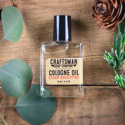 Cedar Eucalyptus Cologne Oil // Half Ounce Rollon Bottle Etsy