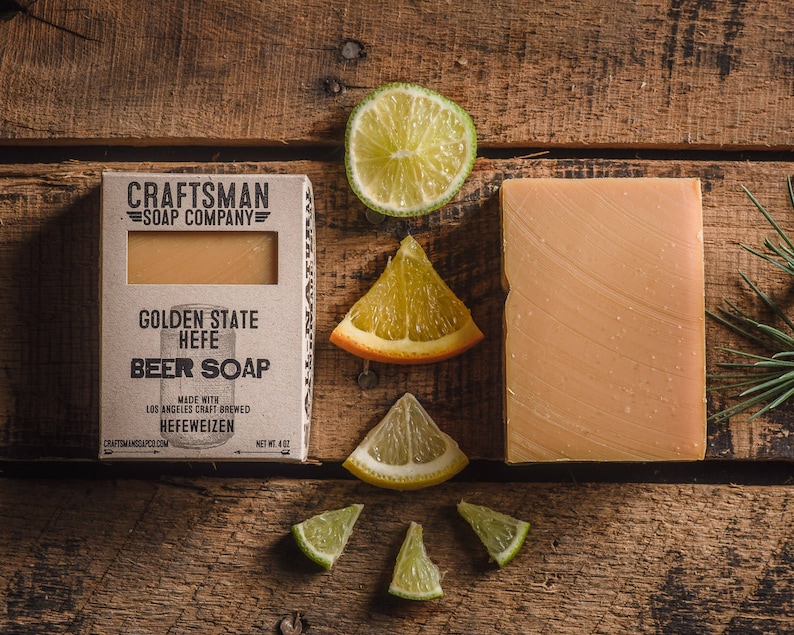 Beer Soap Gift Set, Four Bars. Vegan Palm-Free Soap. 100% All-Natural Handmade. image 2