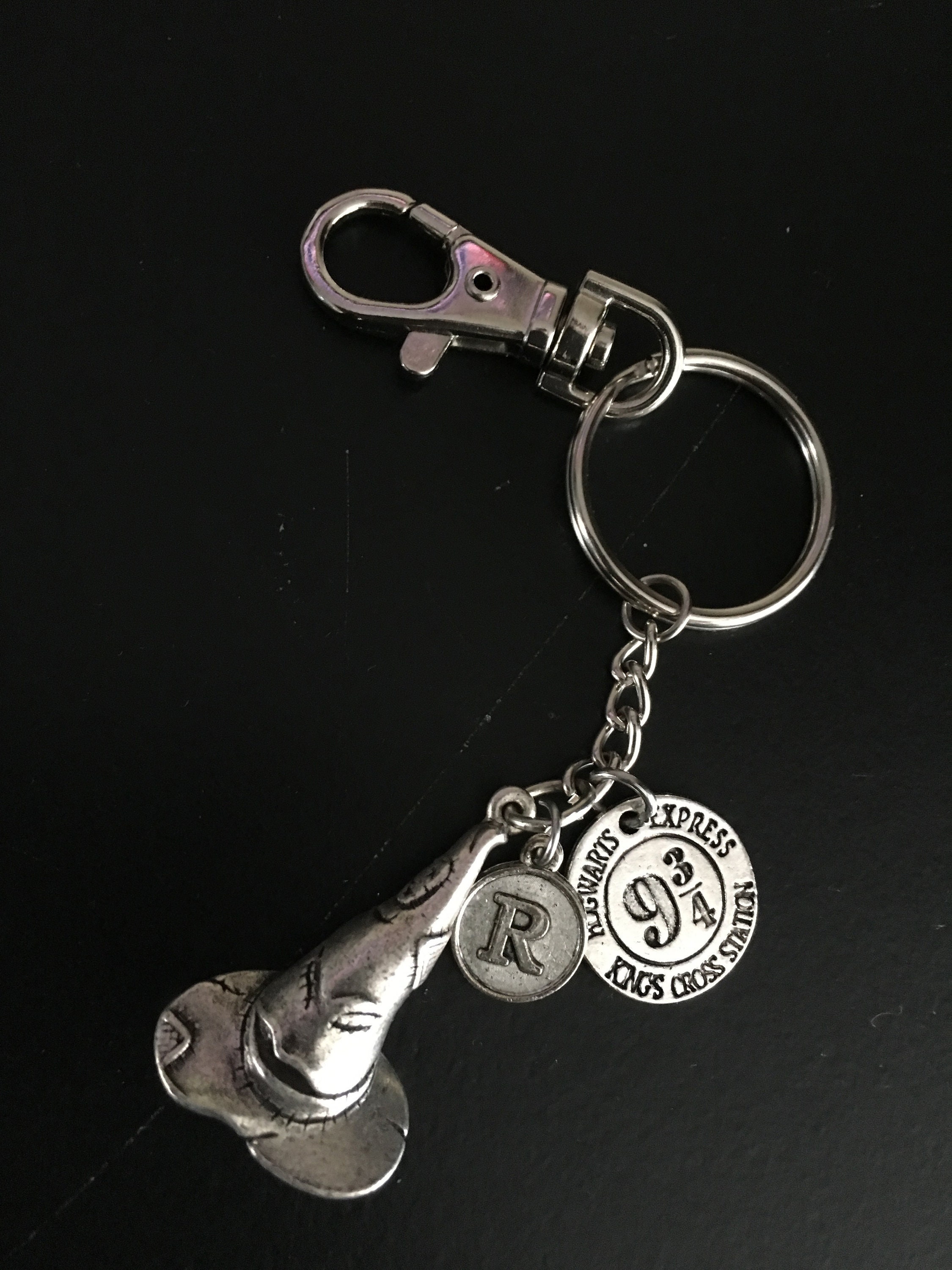 Choice of HARRY POTTER Fan  Initial Key Ring Key Chain