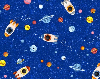 Michael Miller Fabrics - Fly By - DC9306-Roya-D