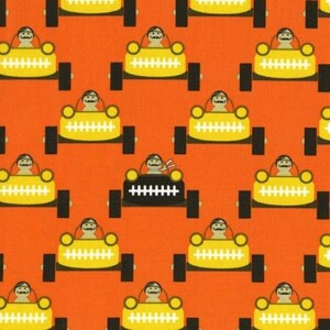 Michael Miller Fabrics - Gentlemen Start Your Engines Orange - DC6094-ORAN-D