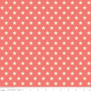 Riley Blake Designs - Trendsetter Stars - #C3993-CORAL