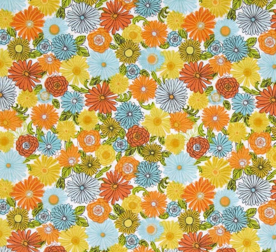 Blend Fabrics Garden Floor White Field Day Collection 114.104.05.1 Etsy