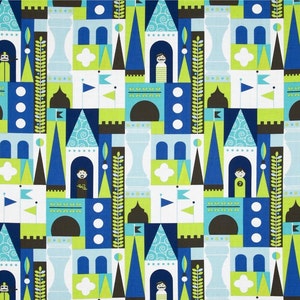 Michael Miller Fabrics - Castle Blocks Blue - DC6093-BLUE-D