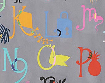 Alexander Henry - Picture Me ABC - 8683A - Grey