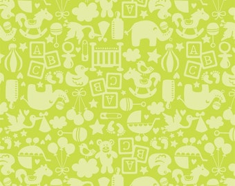 Blend Fabrics - Toy Chest Green - Alfie & Bettie Collection - 101.110.05.3