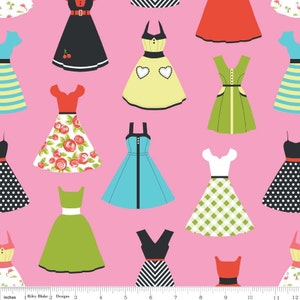 Riley Blake Designs &quot;Novelty&quot; by Samantha Walker 100% cotton - #C4552-PINK - Dresses.