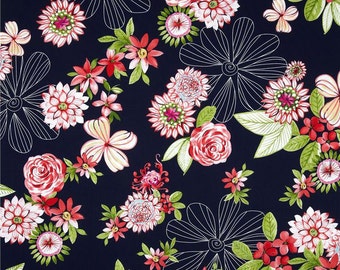 Michael Miller Fabrics - Garden Beauty Midnight - SG6144-MIDN-D