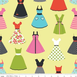 Riley Blake Designs &quot;Novelty&quot; by Samantha Walker - #C4552-YELLOW - Dresses.