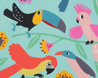 Alexander Henry - Las Plumas-8858B - Aqua Tea