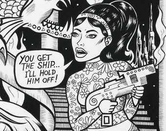 Alexander Henry - Creature Feature - 8909C - Black & White