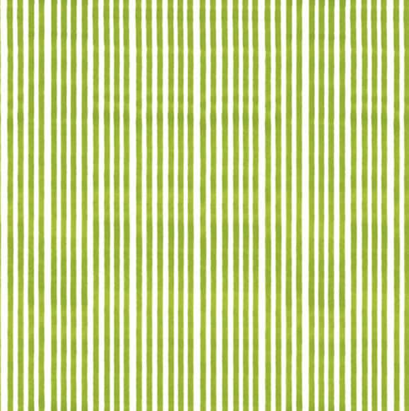 Sugar and Cream Stripes Yarn, Lime Stripes. Green and White in Stripes. 