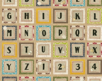 Blend Fabrics - Alphabet Ivory - Tilly Collection - 104.102.02.1