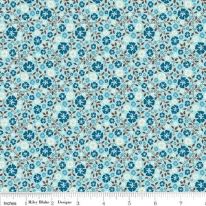 Riley Blake Designs -  Cowboy Floral - #C3743-BLUE