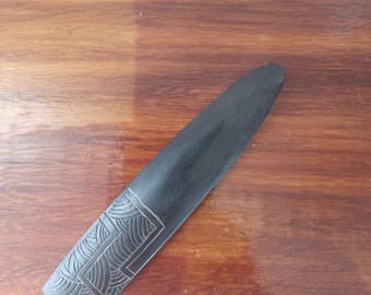 Original Unpolished Rustic Horn Folder