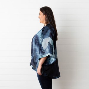 Midnight Ink Silk Kimono image 5