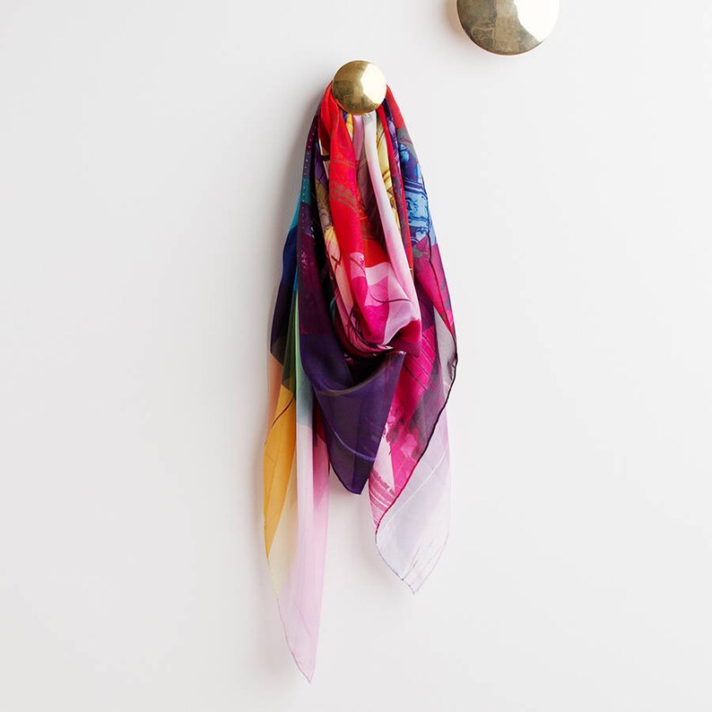 Digitally Printed Silk Scarf Melbourne Etsy Ireland