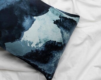 Midnight Ink Silk Pillowcase