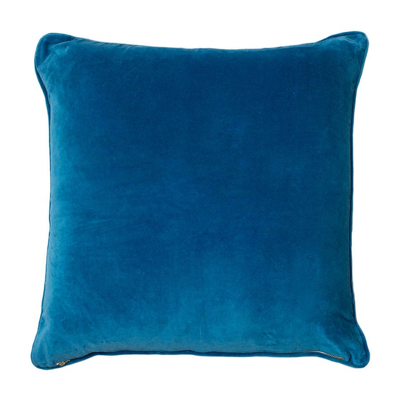 Teal Velvet Euro Cushion Velvet Cushion Cover Etsy