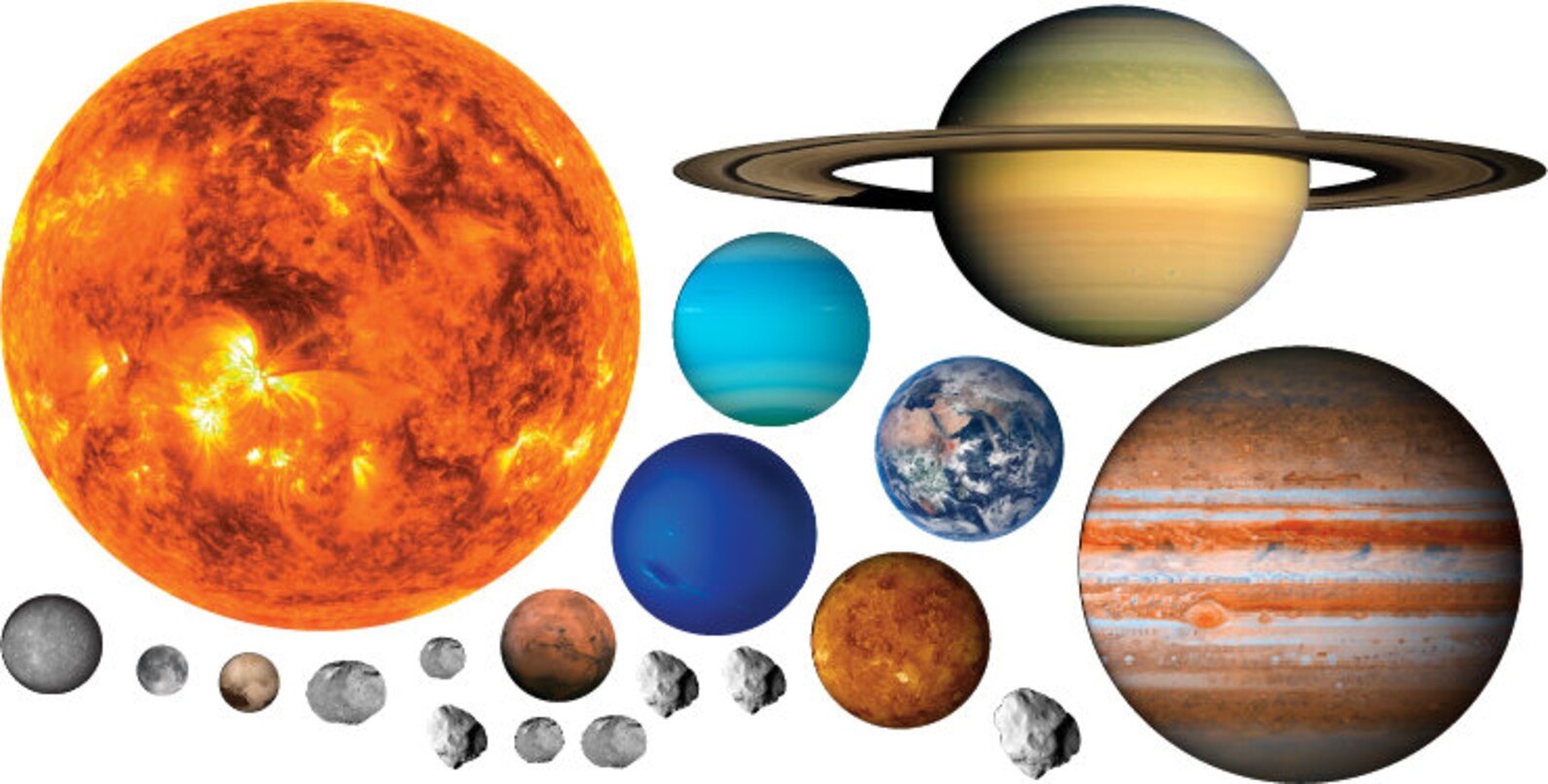 Solar System vinyl decal pack REUSABLE of all 9 Etsy