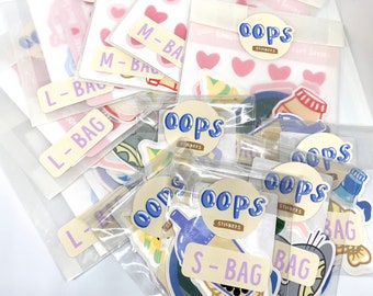 OOPS Bag Bundles - Paquetes de pegatinas - Pegatinas de planificador - Pegatinas de maletines para portátiles