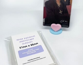 card sleeves 57 x 88 Amazon.com: 100 Pcs photocard Sleeves, 57x88mm Ultra Clear and Thick Sleeves  Idol Photo Cards Protector Trading Cards Shield Cover : Toys & Games main image 1