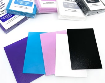 Fundas de colores para tarjetas fotográficas de 61 x 91 mm: aptas para archivo, sin PVC ni ácido (paquete de 50)
