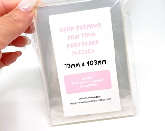 Fundas para tarjetas fotográficas de la Mini Gira - 73 mm x 103 mm, Paquete de 50 (Libres de PVC y ácido)